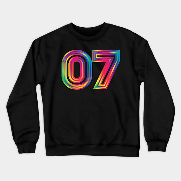 07 spectrum outline Crewneck Sweatshirt by MplusC